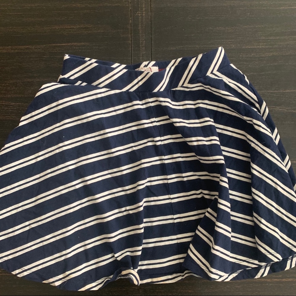 Navy/ White Skater Skirt